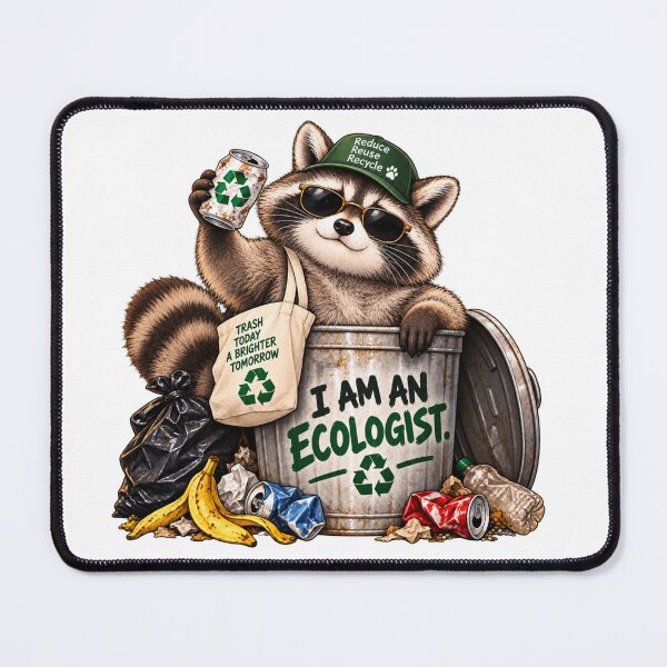 Item preview, I am an Ecologist – Funny Raccoon designed and sold by BAD TASTE CLUB.