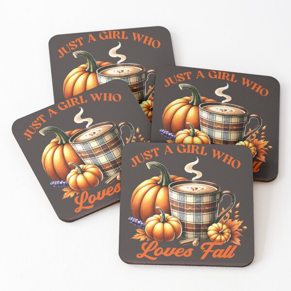Item preview, 'Just A Girl Who Loves Fall': Hot Chocolate, Pumpkins designed and sold by DEC02.