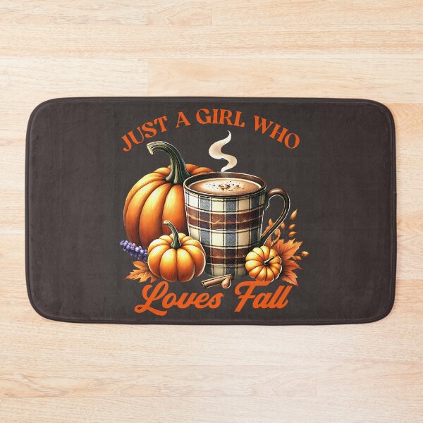 Item preview, 'Just A Girl Who Loves Fall': Hot Chocolate, Pumpkins designed and sold by DEC02.