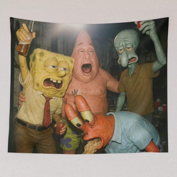 Item preview, Chaotic Party in Bikini Bottom designed and sold by NF Designs Studio DTF.