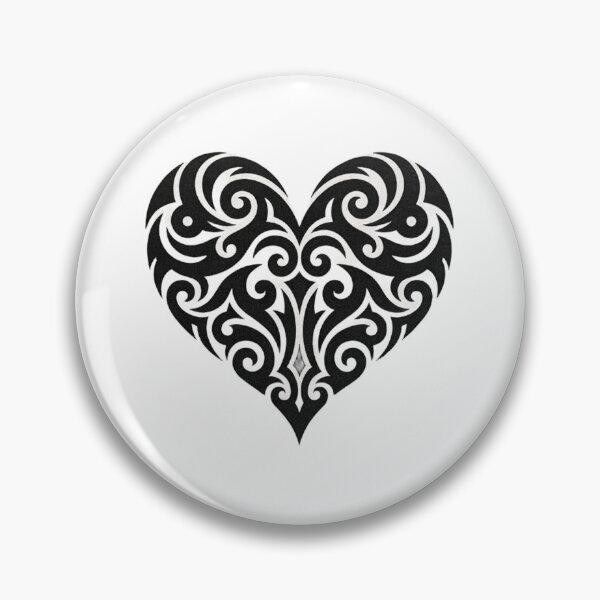 Artikelvorschau, Abstraktes schwarzes Design mit Stammesherz entworfen und verkauft von HEARTSIGNAL.