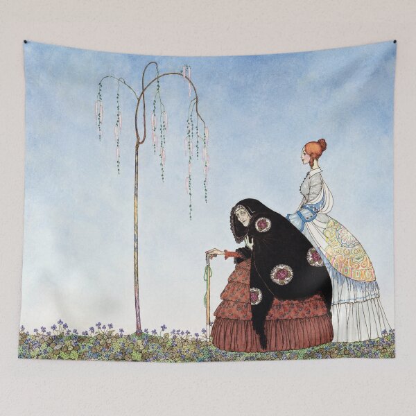Item preview, Fairy Tale Wall Art, The Czarina's Violet, Kay Nielsen Vintage Storybook Illustration designed and sold by RickE.