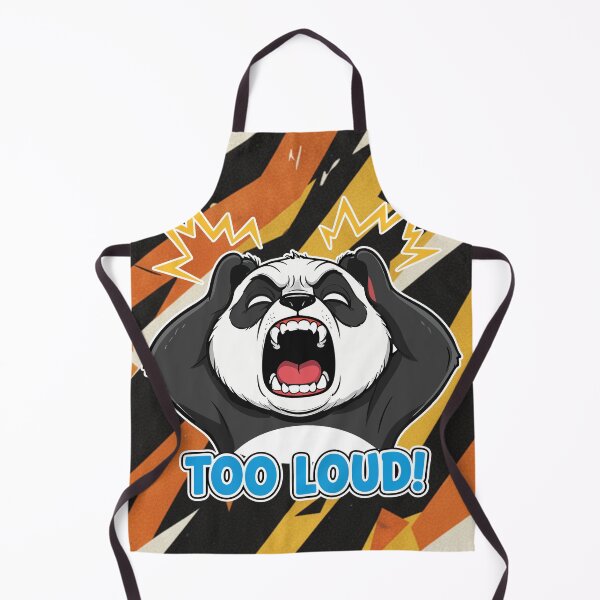 Item preview, Too Loud Angry Panda Cartoon Square Edition designed and sold by Taridesign.