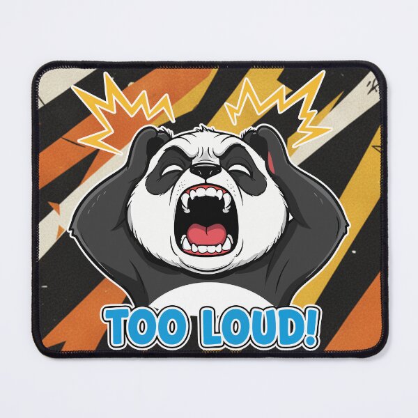 Item preview, Too Loud! Screaming Panda Cartoon designed and sold by Taridesign.
