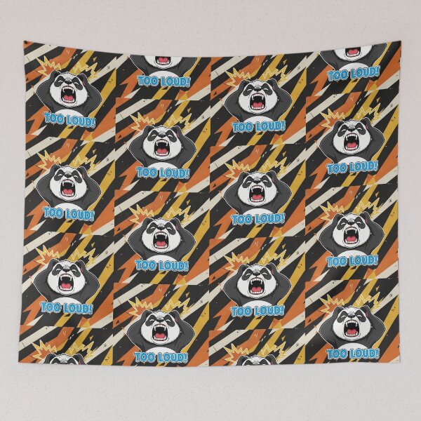 Item preview, Too Loud! Screaming Panda Cartoon designed and sold by Taridesign.