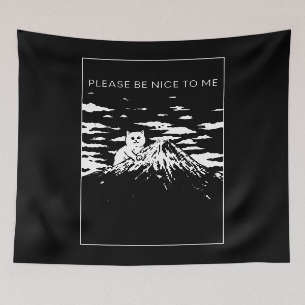 Item preview, Please Be Nice To Me - Sad Cat - Mountain designed and sold by thedoodlevault.