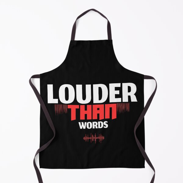 Item preview, Music Lover Gift - Louder Than Words Bold Typography designed and sold by Yourt-shirtyou.