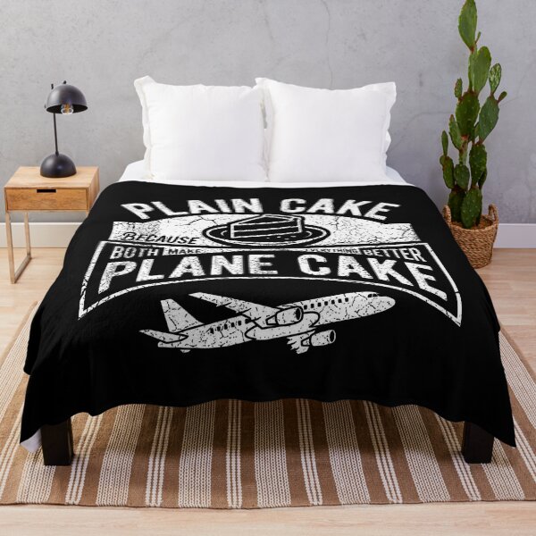 Item preview, Plain Cake Because Both Make Everything Better Plane Cake designed and sold by thedoodlevault.