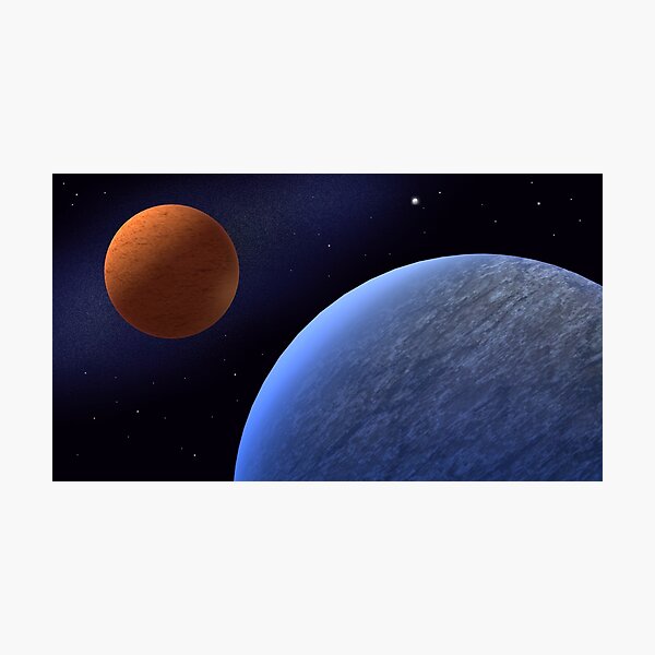 Item preview, Deep Space Planets Cosmos Sci-Fi Landscape designed and sold by ArtisticJump.