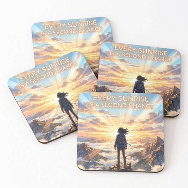 Item preview, Every Sunrise Is Second Chance Mountain Quote designed and sold by JonelleTshirts.