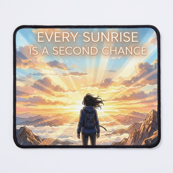 Item preview, Every Sunrise Is Second Chance Mountain Quote designed and sold by JonelleTshirts.