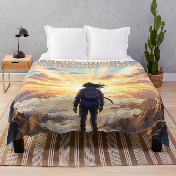 Item preview, Every Sunrise Is Second Chance Mountain Quote designed and sold by JonelleTshirts.