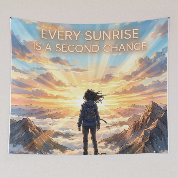 Item preview, Every Sunrise Is Second Chance Mountain Quote designed and sold by JonelleTshirts.