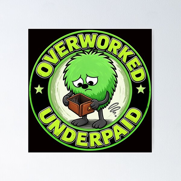 Item preview, Overworked, Underpaid deluxe version designed and sold by TheThinglings.