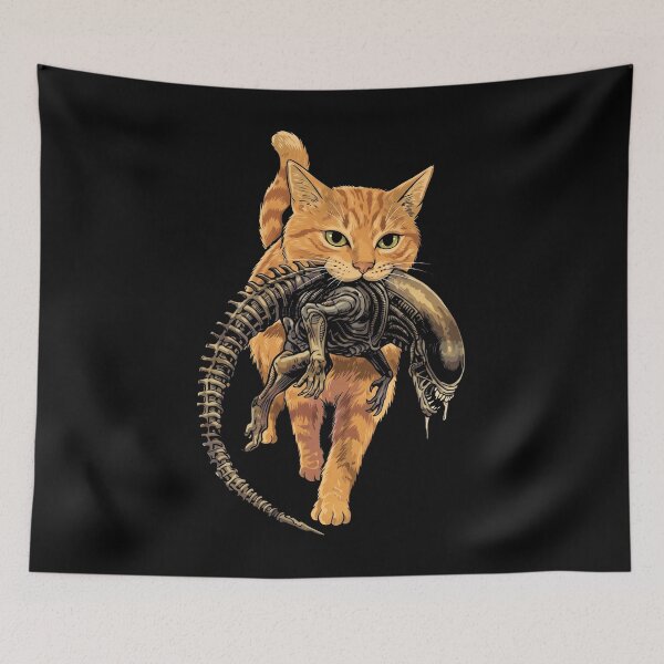 Item preview, Orange Tabby Cat - Xenomorph - Jonesy designed and sold by thedoodlevault.