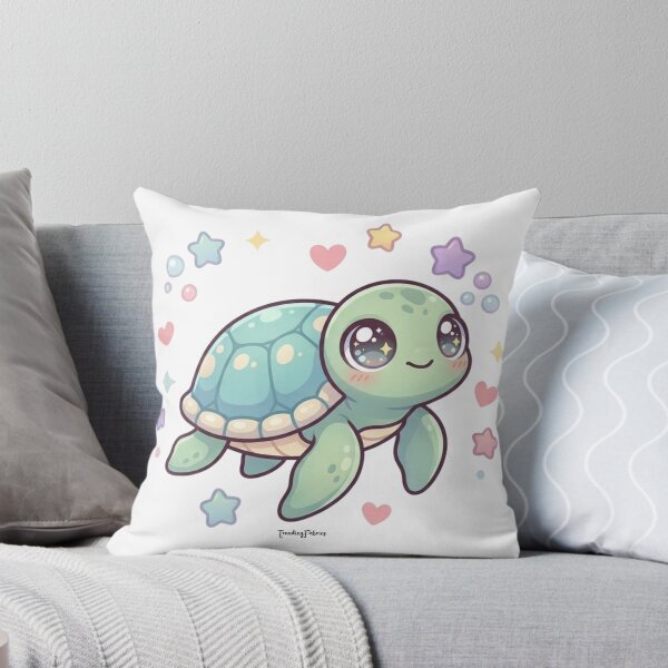 Item preview, Cute Kawaii Sea Turtle with Sparkly Eyes HIGH-QUALITY  designed and sold by ShawnMorrisDesigns.