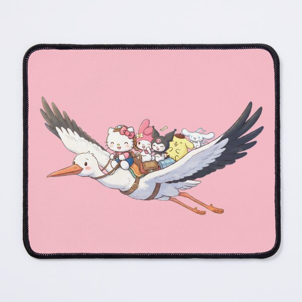 Artikelvorschau, Hello Kitty und ihre Freunde auf dem Storch entworfen und verkauft von myfavoritegifts.