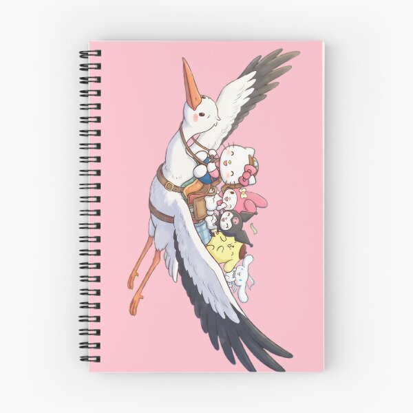 Artikelvorschau, Hello Kitty und ihre Freunde auf dem Storch entworfen und verkauft von myfavoritegifts.