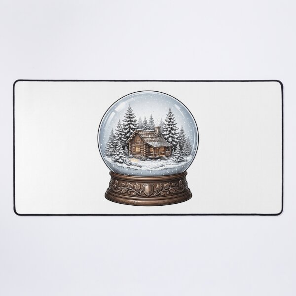 Item preview, Snow Globe Containing A Tiny Cabin - Detailed Design designed and sold by larbimalki.