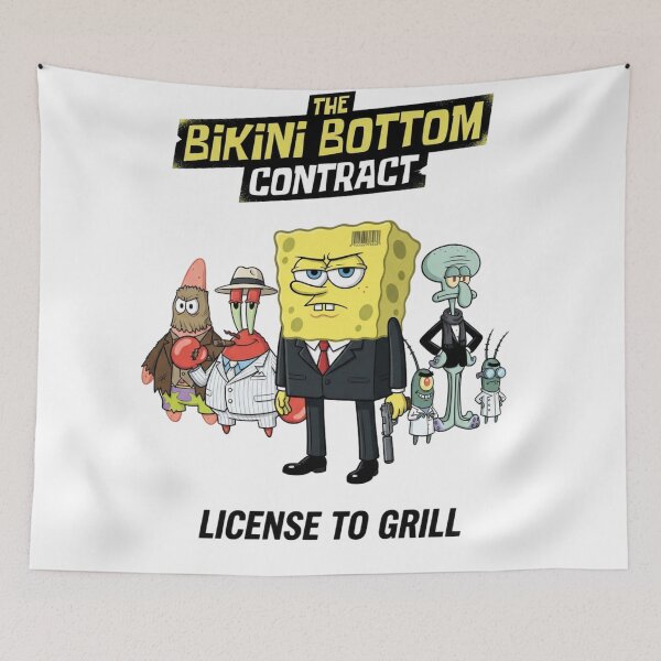 Item preview, The Bikini Bottom Hitman Agent 47 Parody Artwork designed and sold by Alaric4you.