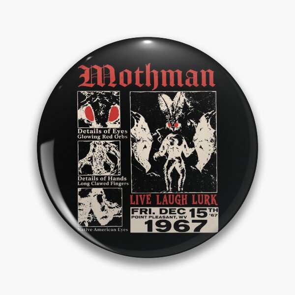 Item preview, Mothman - Live Laugh Lurk - Point Pleasant - 1967 designed and sold by thedoodlevault.