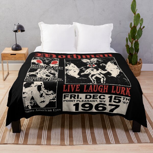 Artikelvorschau, Mothman – Live Laugh Lurk – Point Pleasant – 1967 entworfen und verkauft von thedoodlevault.