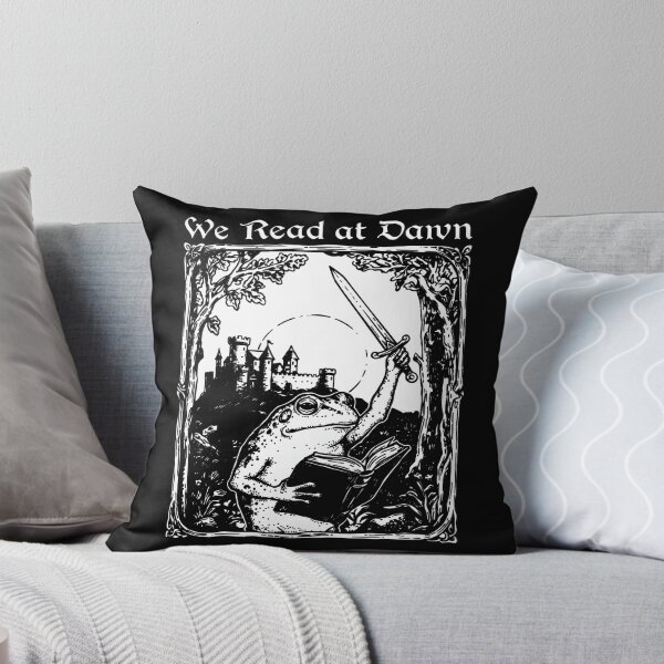 Item preview, We Read At Dawn - Medieval Frog - Sword And Book designed and sold by thedoodlevault.