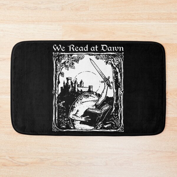 Item preview, We Read At Dawn - Medieval Frog - Sword And Book designed and sold by thedoodlevault.