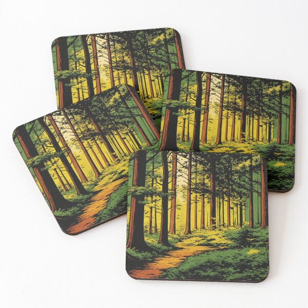 Item preview, Sunny Forest Path Illustration  designed and sold by BlueBerry45.