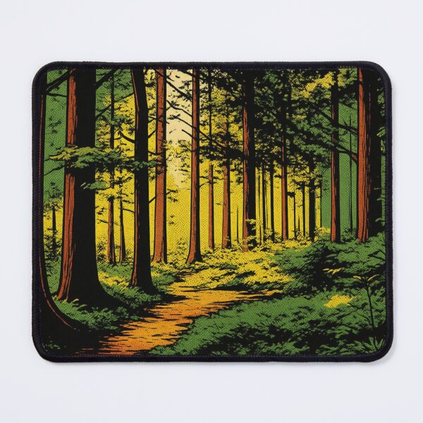 Item preview, Sunny Forest Path Illustration designed and sold by BlueBerry45.
