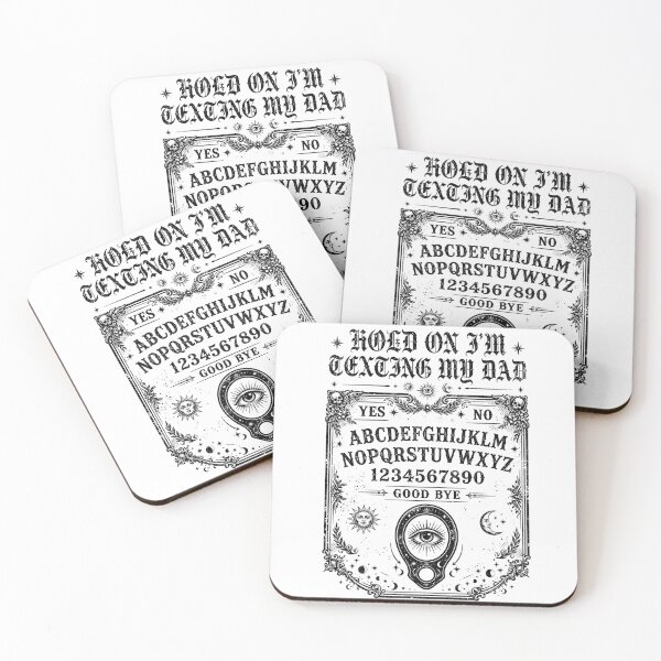Item preview,  Hold On Im Texting My Dad Ouija Board Funny Halloween Father , Ouija Board Dad Gift, Funny Halloween Graphic Tee designed and sold by nouradesinger.
