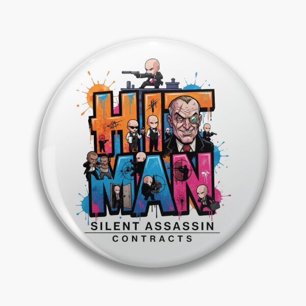 Item preview, Hitman Chibi Agent 47 Graffiti Style Video Game Art designed and sold by Alaric4you.