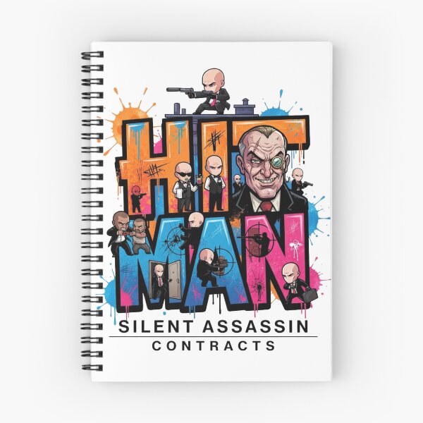 Item preview, Hitman Chibi Agent 47 Graffiti Style Video Game Art designed and sold by Alaric4you.
