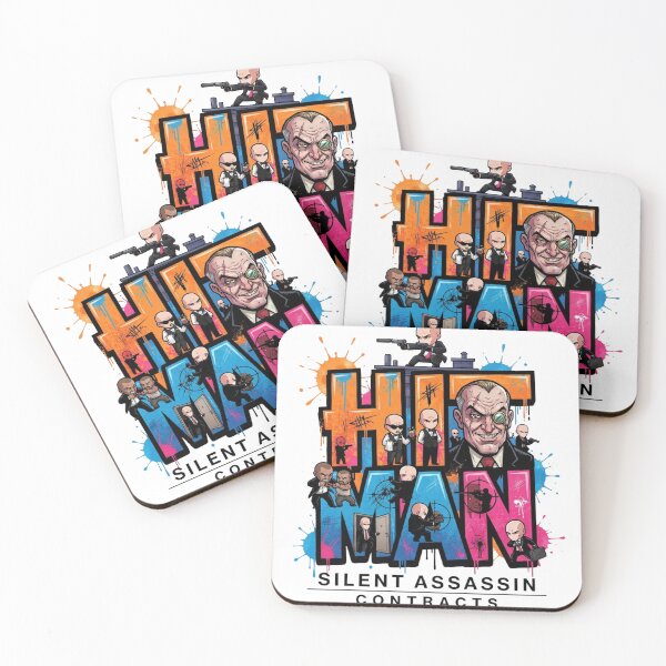 Item preview, Hitman Chibi Agent 47 Graffiti Style Video Game Art designed and sold by Alaric4you.