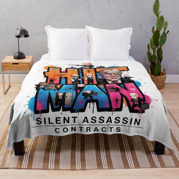 Item preview, Hitman Chibi Agent 47 Graffiti Style Video Game Art designed and sold by Alaric4you.