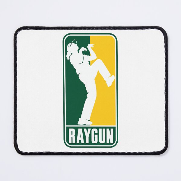 Artikelvorschau, Raygun Breakdance-Logo Grün und Gold entworfen und verkauft von MadcapPrints.
