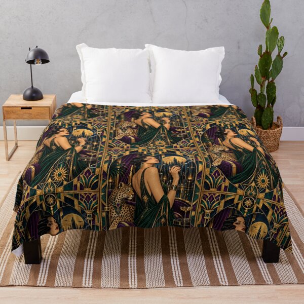 Item preview, Dama leopardo art déco designed and sold by saranagliccuris.
