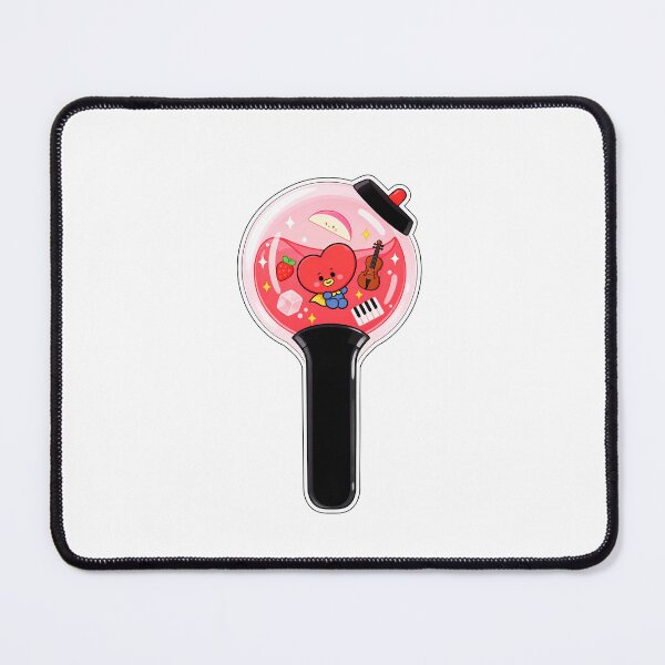 Item preview, Cute Red Heart Lightstick – Kawaii Music & Strawberry Chibi Design designed and sold by Polarisofficial.