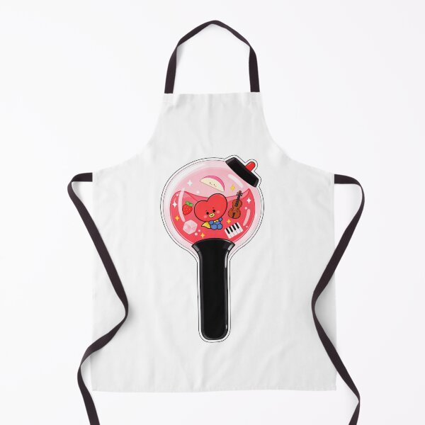 Item preview, Cute Red Heart Lightstick – Kawaii Music & Strawberry Chibi Design designed and sold by Polarisofficial.