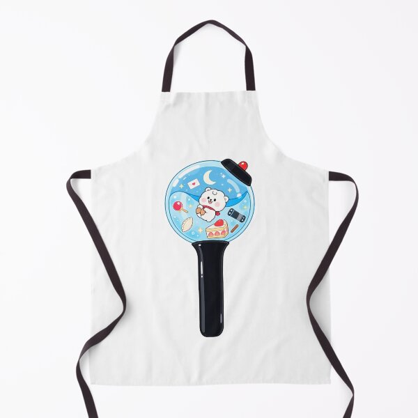 Item preview, Cute White Alpaca Lightstick – Kawaii Blue Chibi Design designed and sold by Polarisofficial.