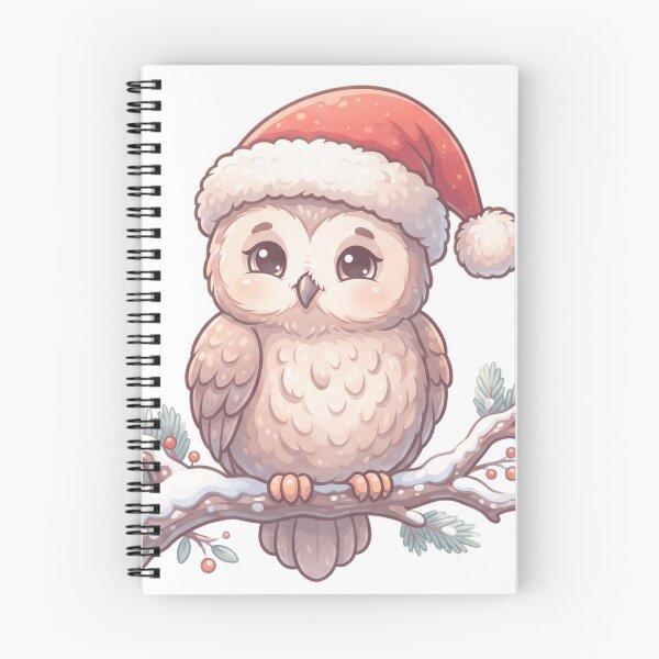 Item preview, Cute Owl Wearing A Santa Hat - Cute Design designed and sold by larbimalki.