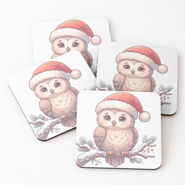 Item preview, Cute Owl Wearing A Santa Hat - Cute Design designed and sold by larbimalki.