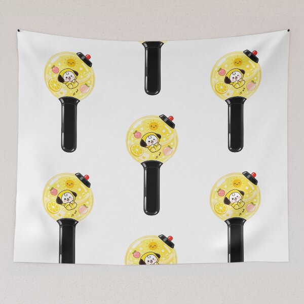 Item preview, Cute Yellow Puppy Lightstick – Kawaii Chibi Music Design designed and sold by Polarisofficial.