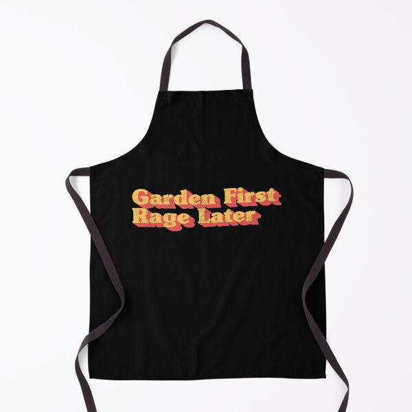 Item preview, Garden First Rage Later – Funny Gardening Retro Typography designed and sold by Chonkz.