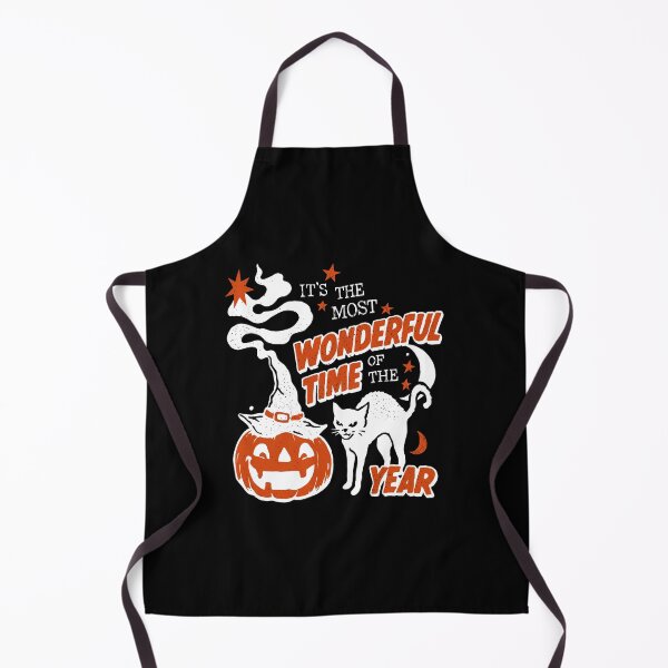 Item preview, It's The Most Wonderful Time Of The Year - Halloween Cat - Pumpkin - Witch Hat designed and sold by thedoodlevault.