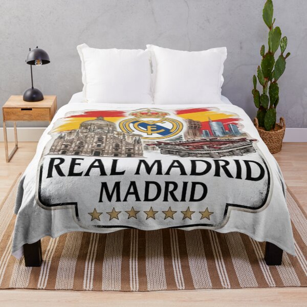 Item preview, Real Madrid Spain Flag Skyline Crest Art designed and sold by annaarthk.