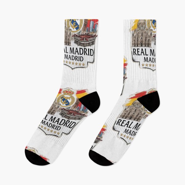 Item preview, Real Madrid Spain Flag Skyline Crest Art designed and sold by annaarthk.
