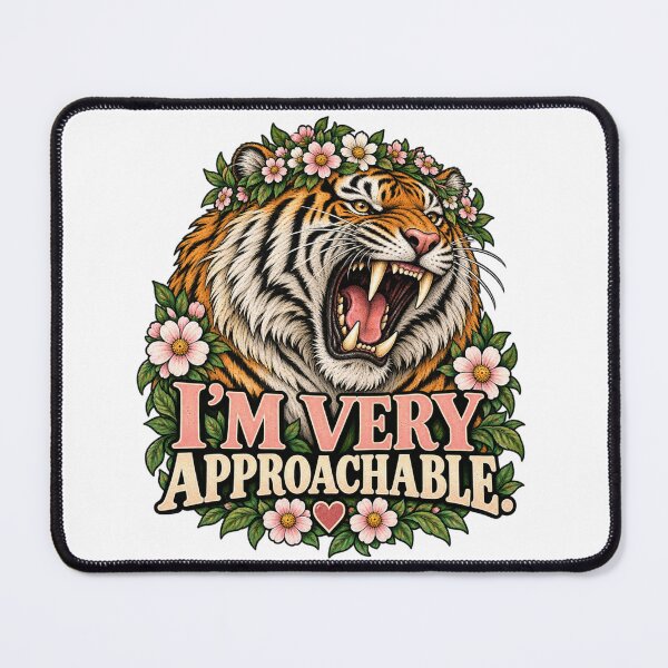 Item preview, I’m Very Approachable – Funny Tiger designed and sold by BAD TASTE CLUB.