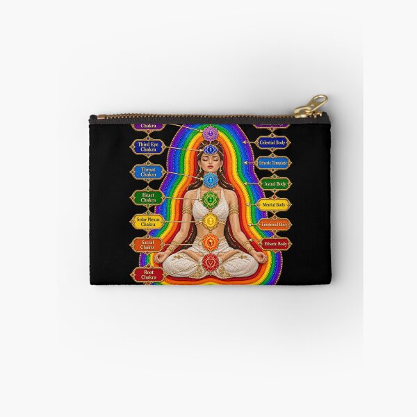 Item preview, Seven Chakra Aura Layers Embroidered Meditation Energy Guide designed and sold by Emoji Emblems.