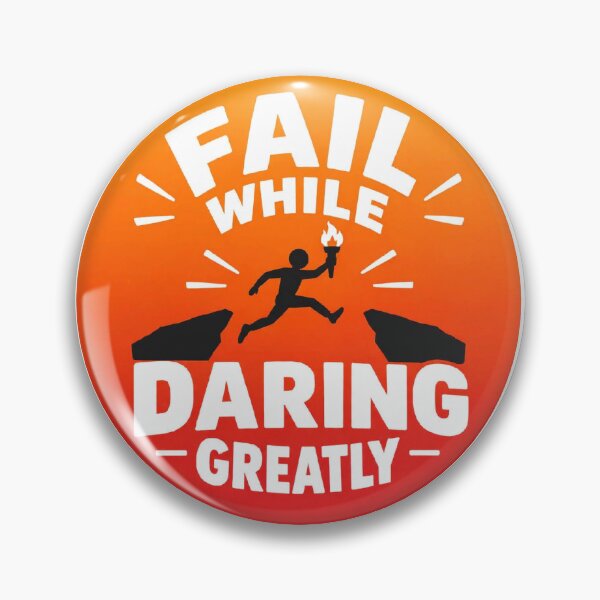 Item preview, Fail While Daring Greatly - Motivational Quote Sticker designed and sold by Starstacks.